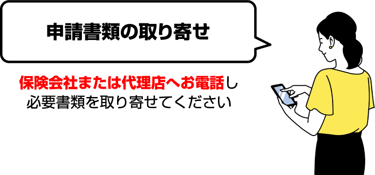 申請書類の取り寄せ